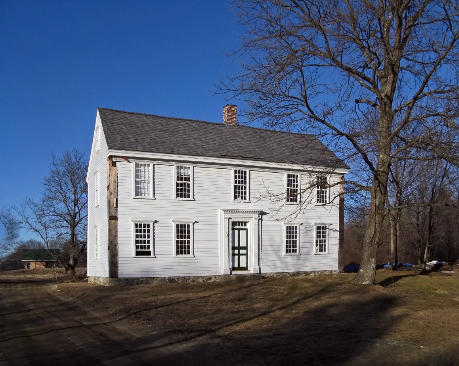 Exterior view of residential architecture in Massachusetts