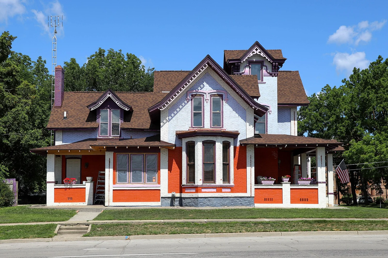 Exterior view of residential architecture in Michigan