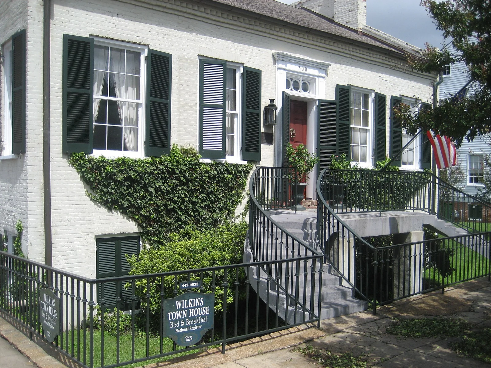 Exterior view of residential architecture in Mississippi