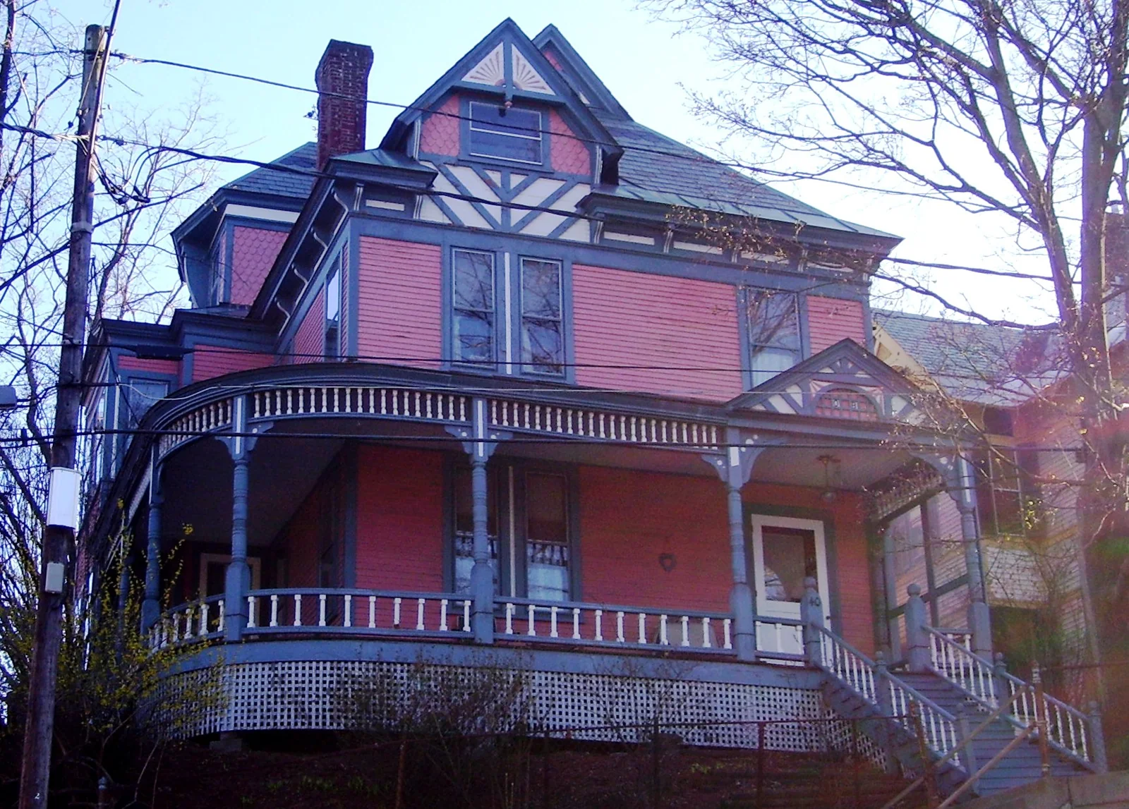 Exterior view of residential architecture in Vermont